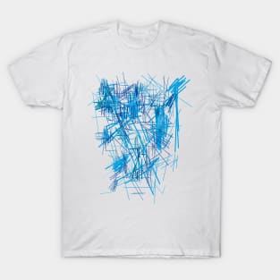 Abstract Color Background BLUE T-Shirt